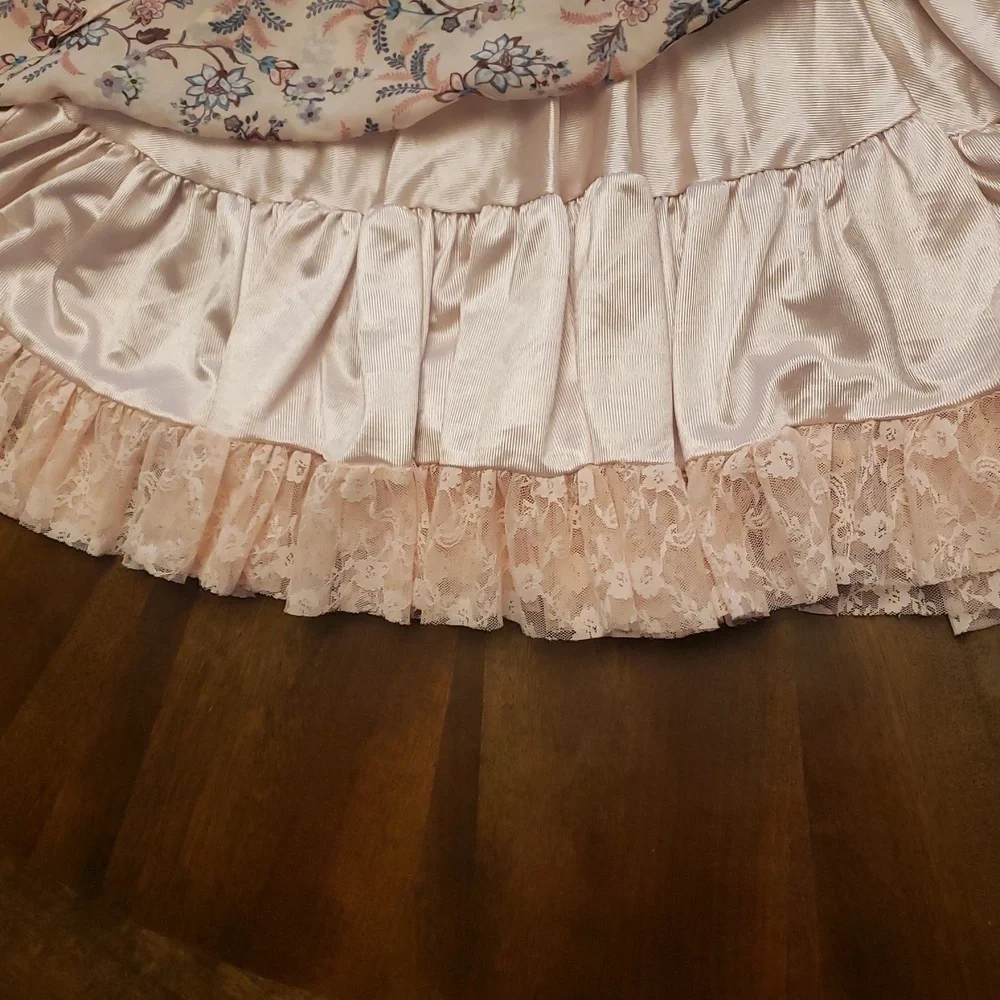 Knitworks Girls Pink, Purple, Teal  Sleeveless Lace Layered Sundress Size 10